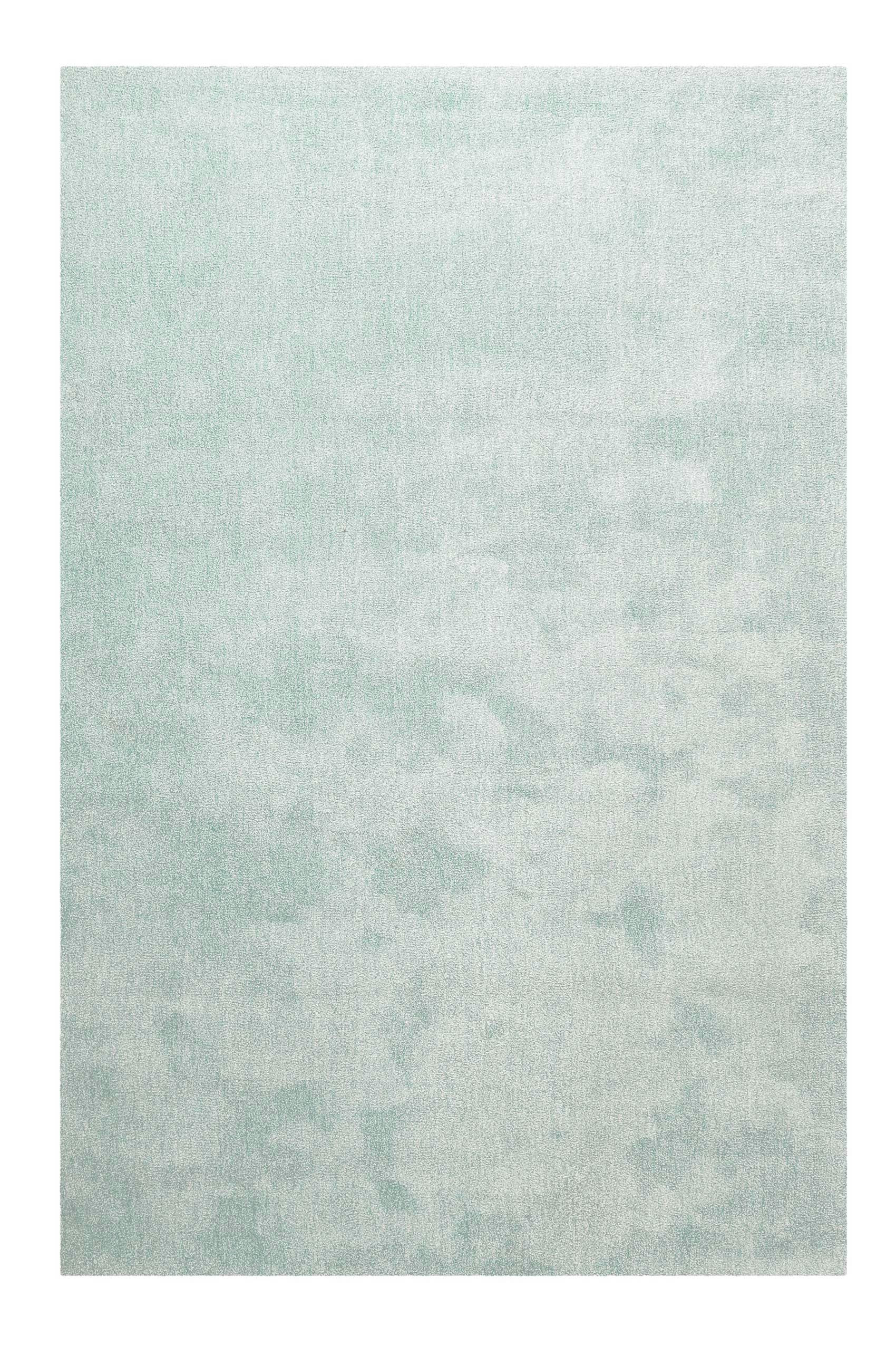 SIENNA - Tapis en microfibre doux et dense vert d'eau clair  130x190