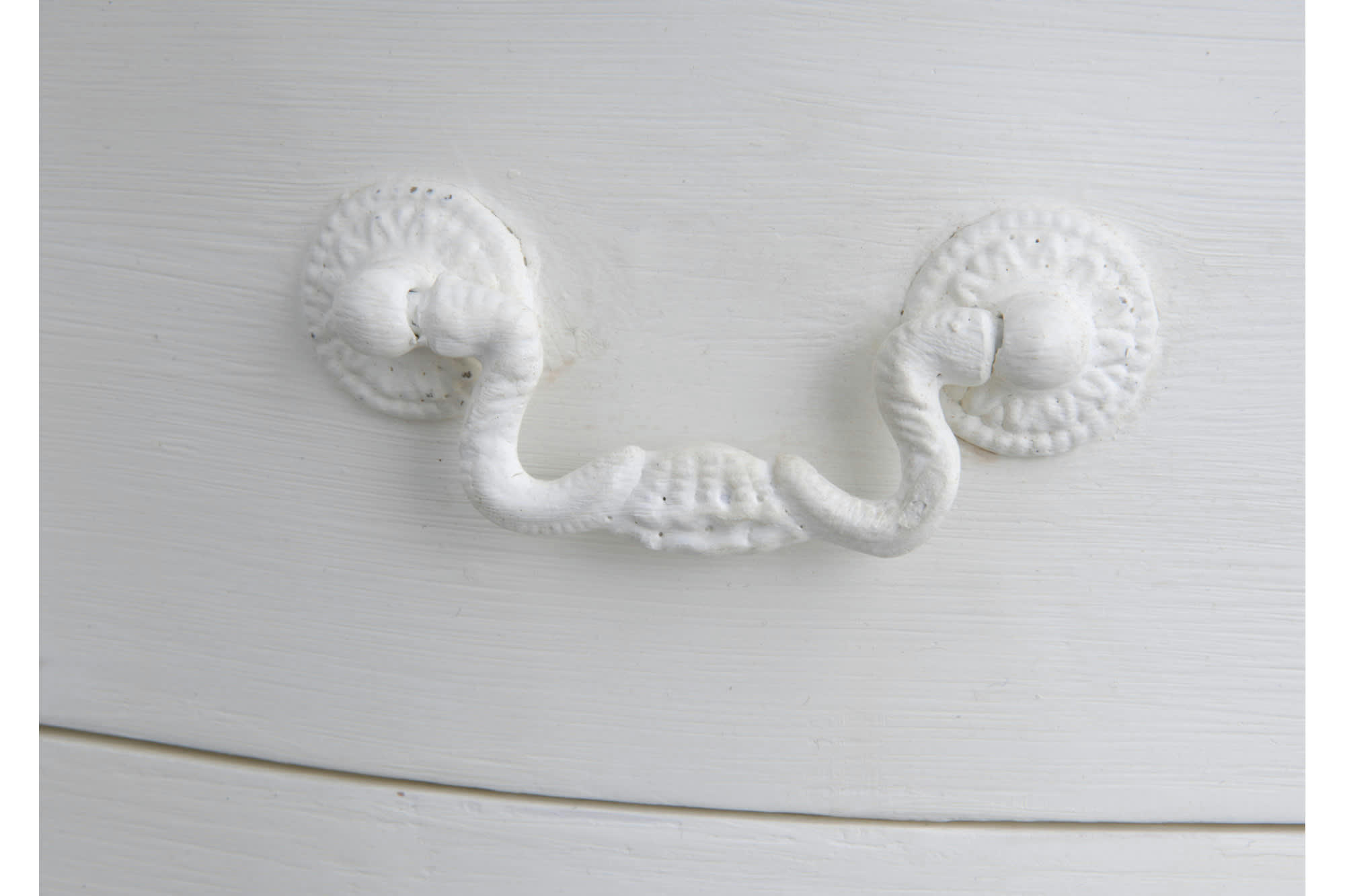 APOLLONIA - Chevet 2 Tiroirs couleur crème antique L40cm x L30cm x H65cm