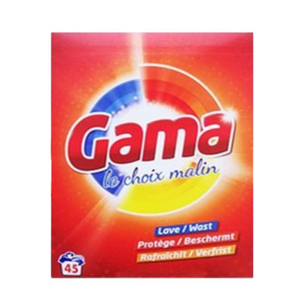 Lessive poudre Gama Original 2,925 kg 45 lavages
