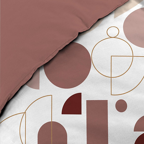 Housse de couette 240x220   2 taies CHILIPOP ROSE 100% coton