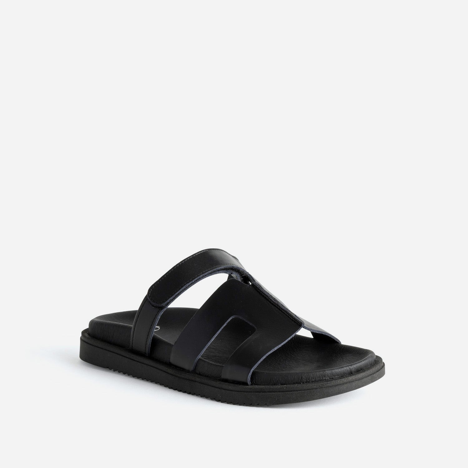 Mule TEXTO noire cuir