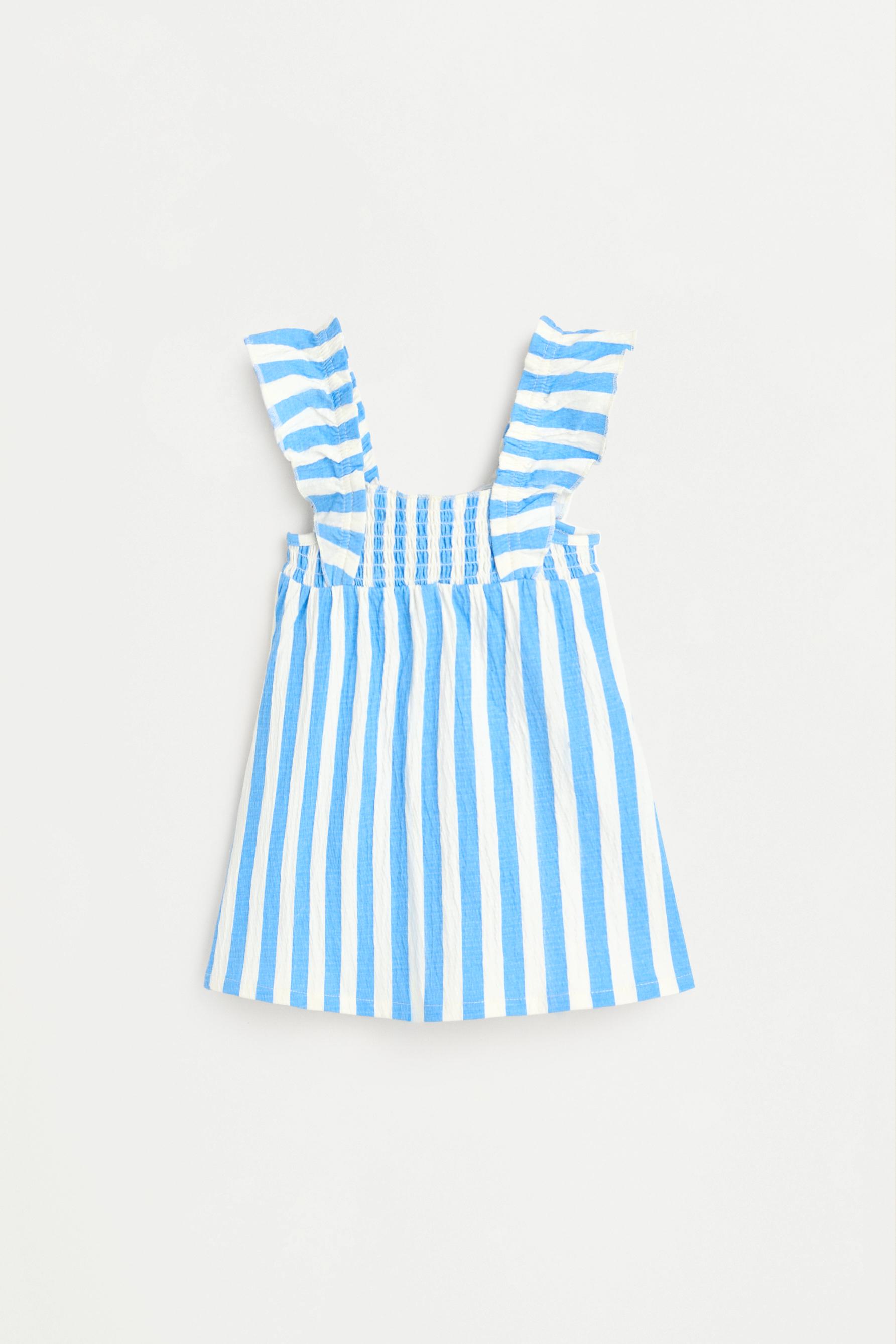 Vestido rayas con volantes