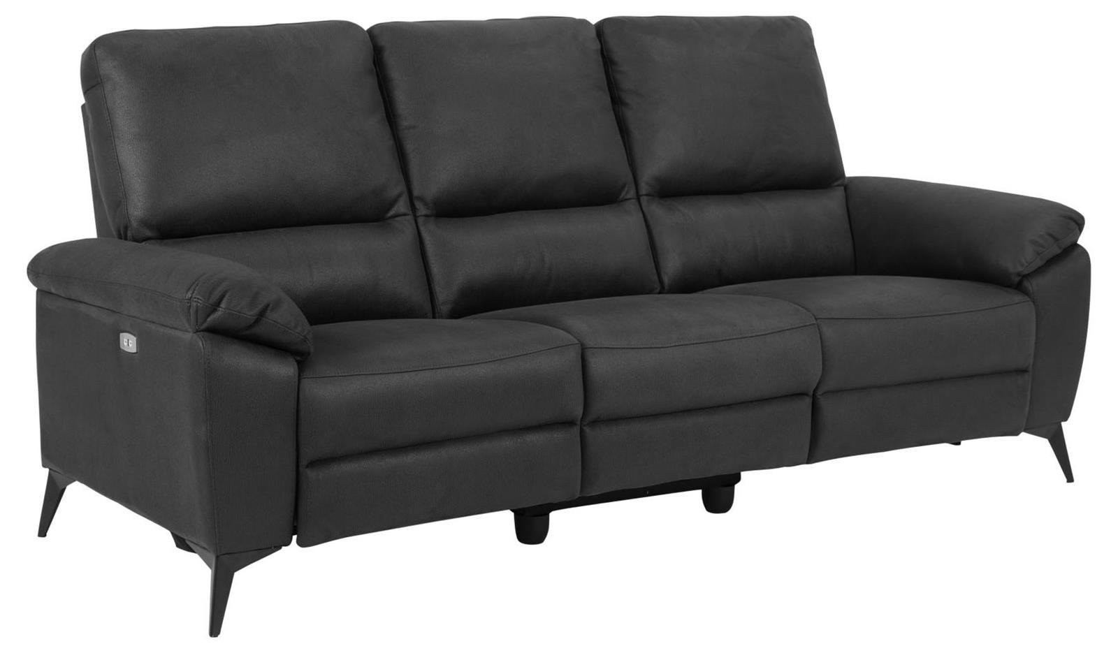 Sofa 3-osobowa Rana szara regulowane siedziska