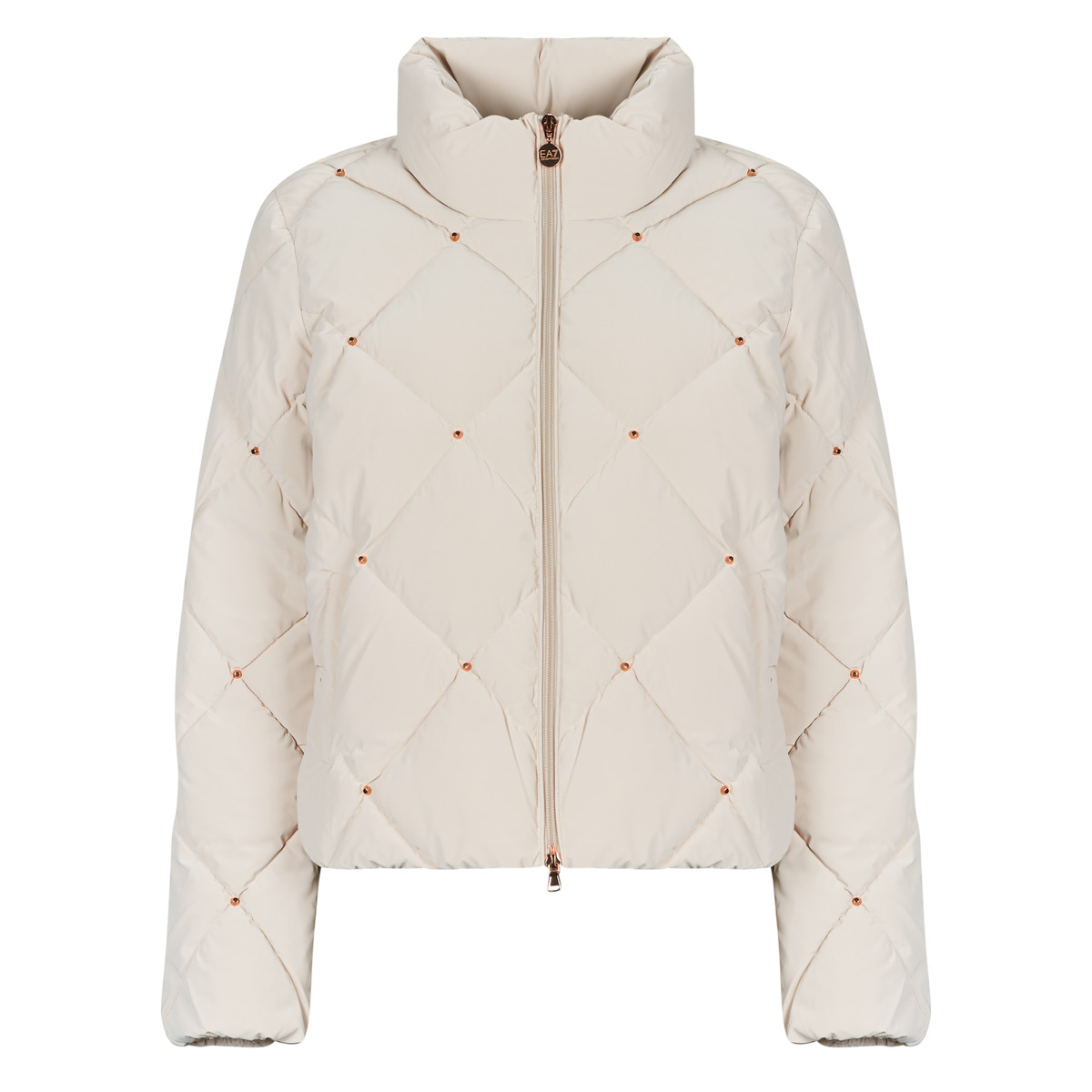 Emporio Armani EA7 - WINTER BOMBER JACKET - Cream / Pink / Gold