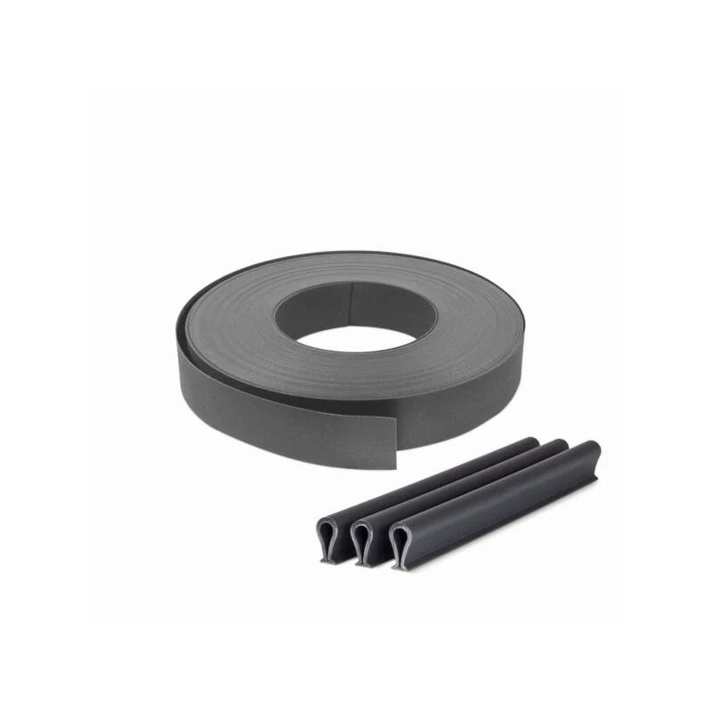 Lanière pour clôture avec clips anthracite 55 mm GIARDINO