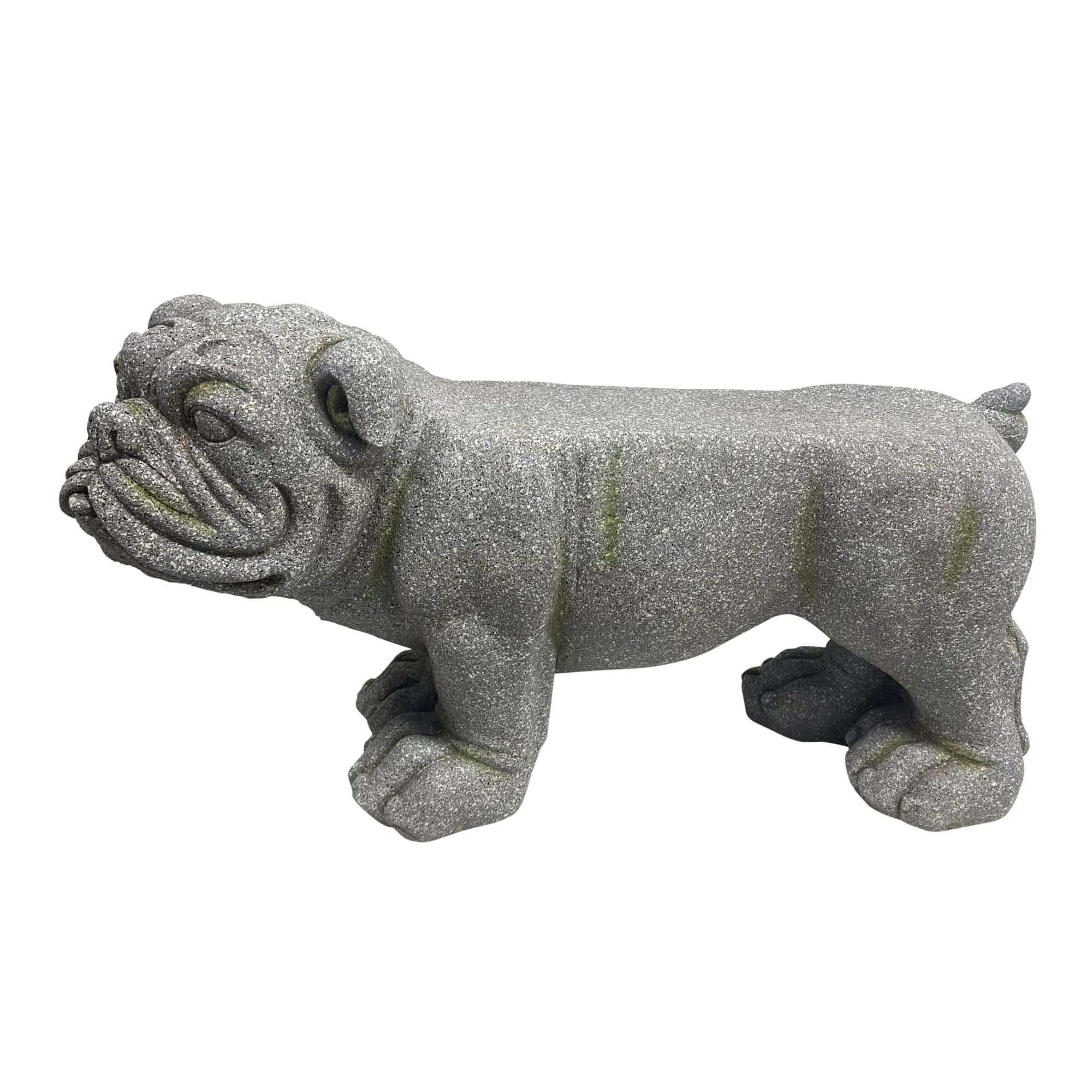 Leitmotiv poef Dog - grijs - 76x31x43cm