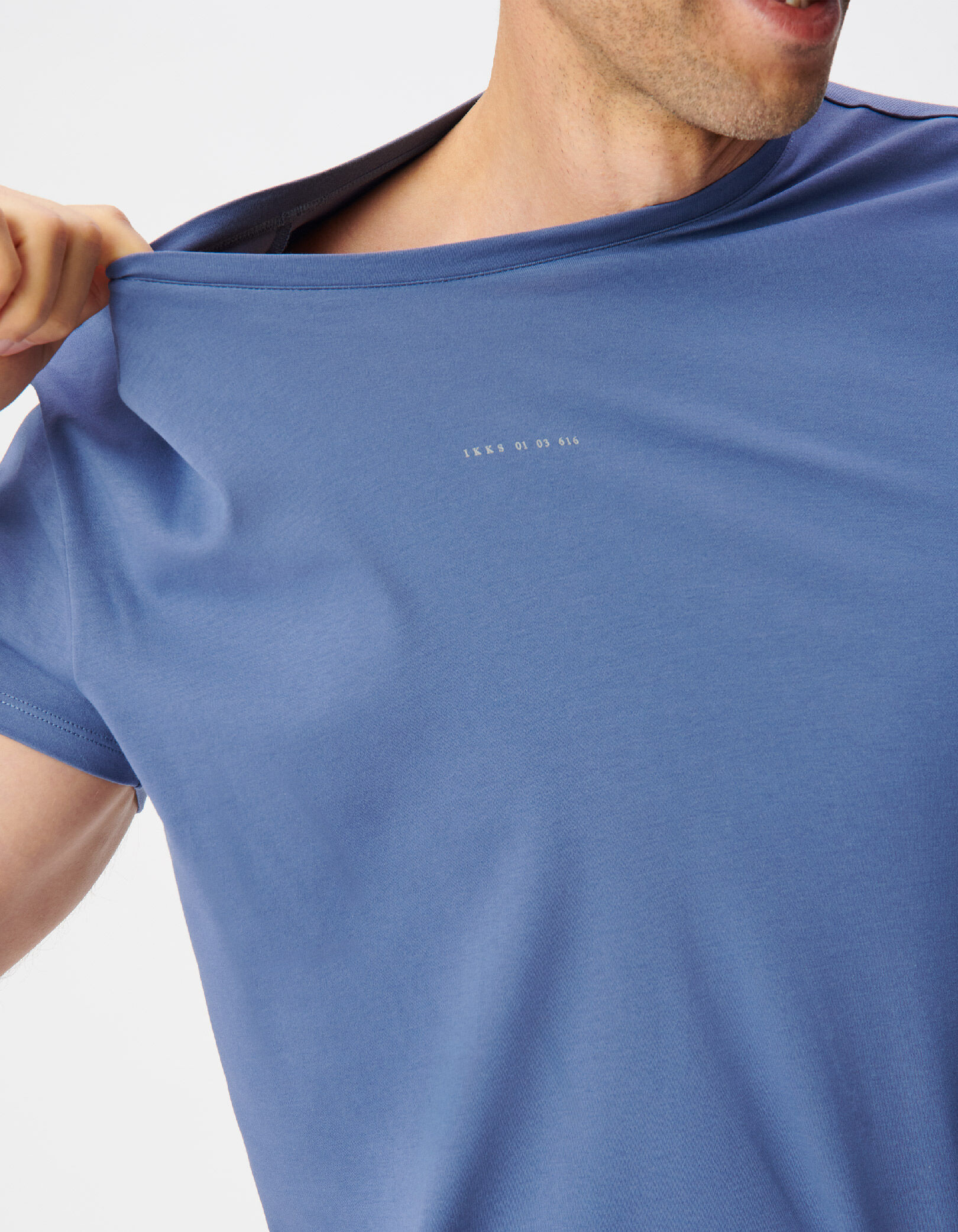 T-shirt lilas détail logo ABSOLUTE DRY Homme