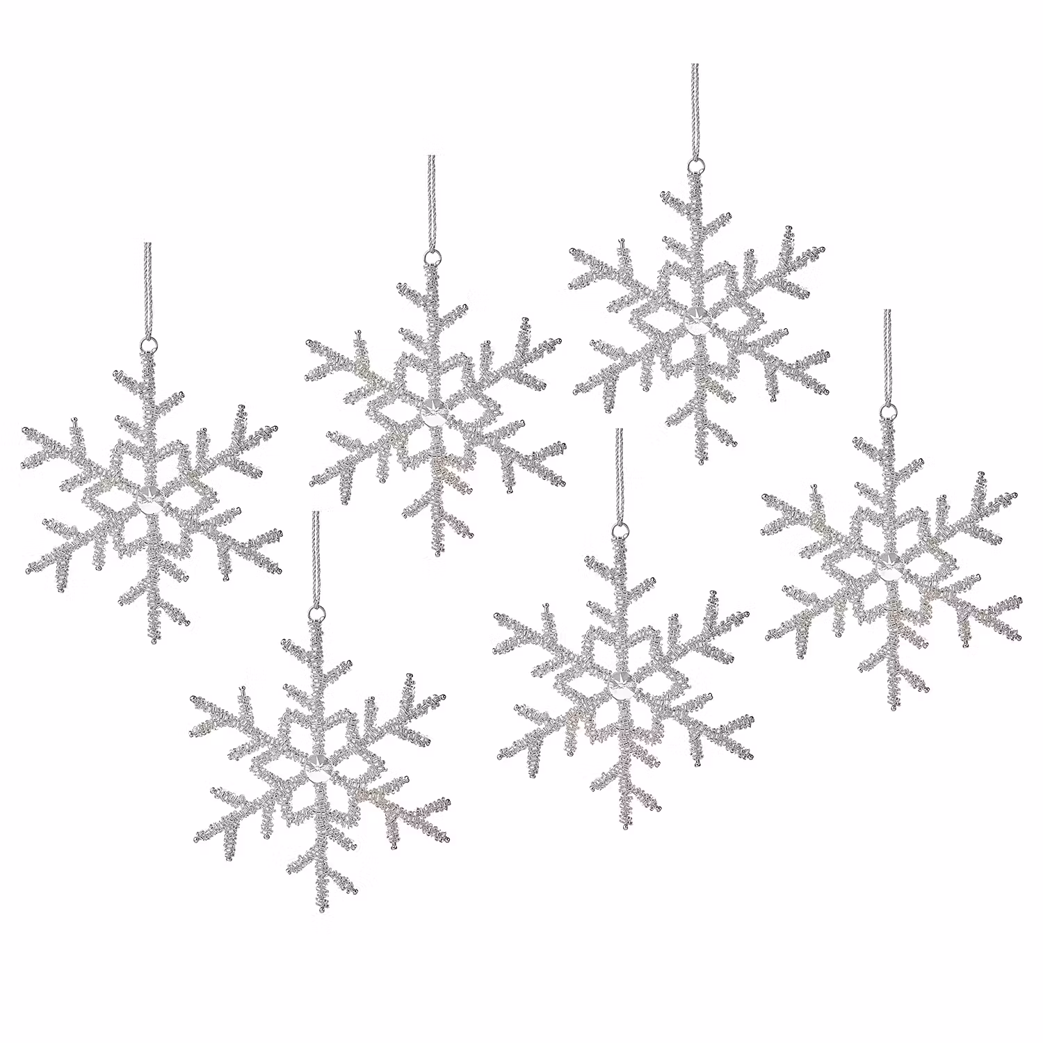 HANG ON Baumanhänger Flocke 6er-Set