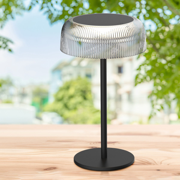 Lampa stołowa akumulatorowa TRYPOLIS czarna LED 2W wys:26cm Polux