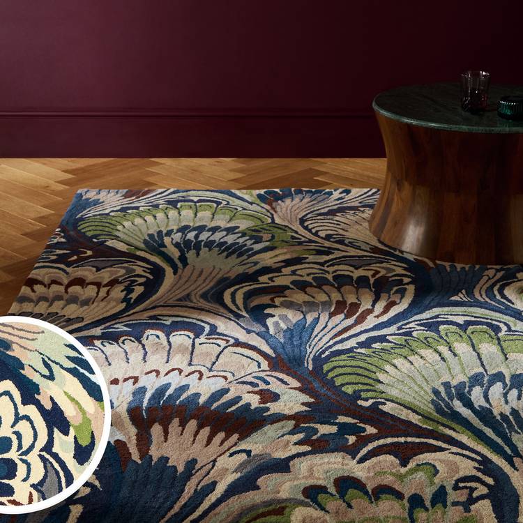 Habitat Luxe Marble Wool Cut Pile Rug - 160x230cm