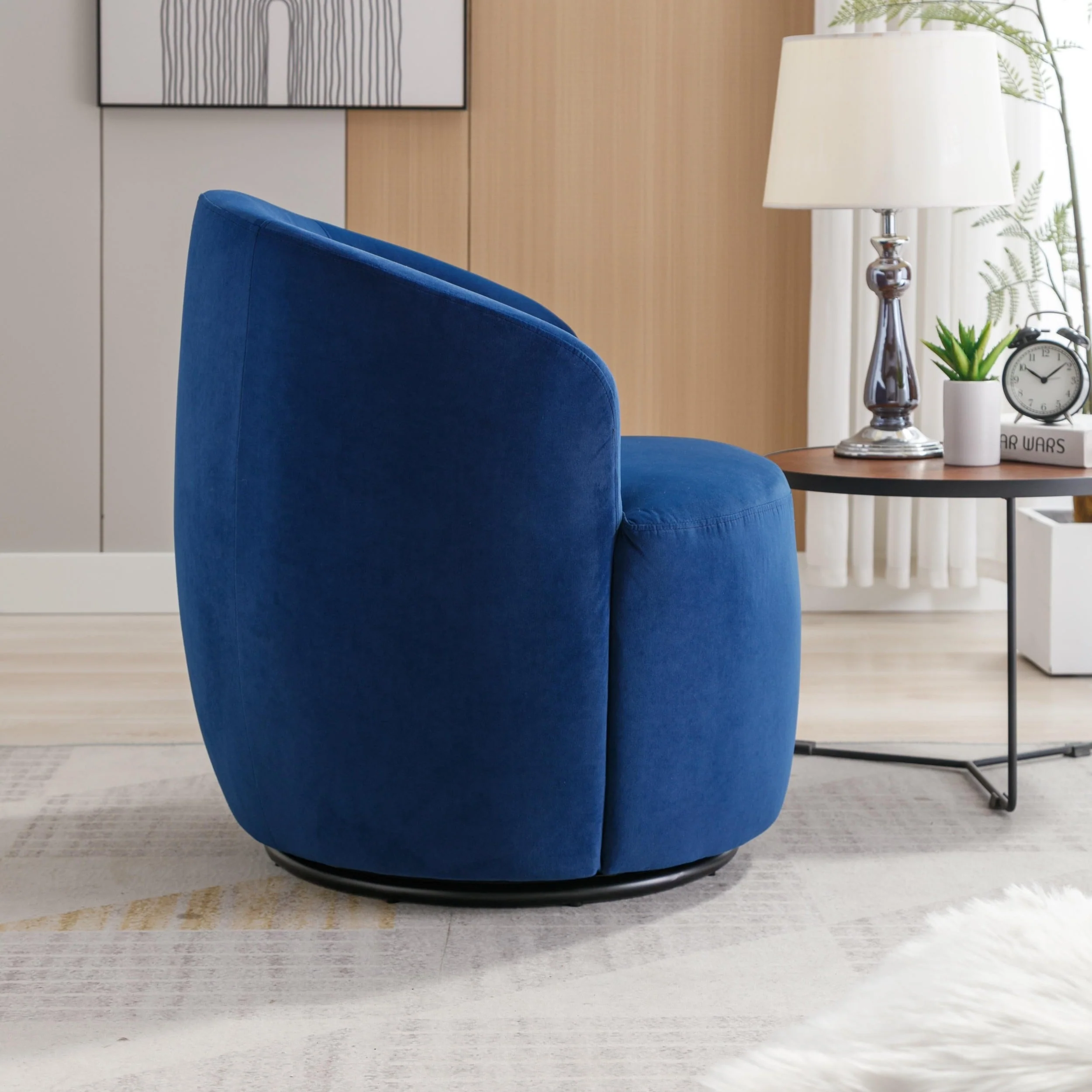 Black Powder Coated Metal Base Chair