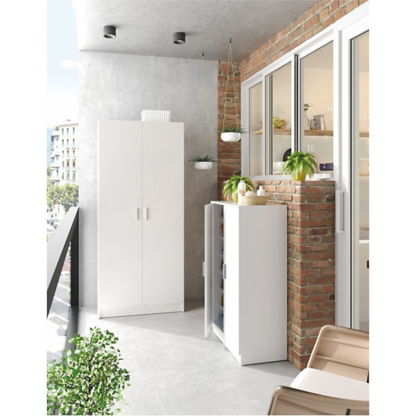 Armoire rangement 2 portes - L73 x H180 cm