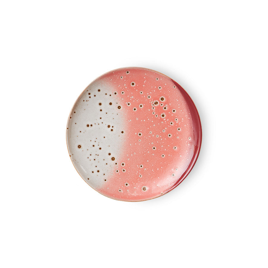 HKliving 70's Dessertbord Ø 17,5 cm - Set van 2 - Lychee