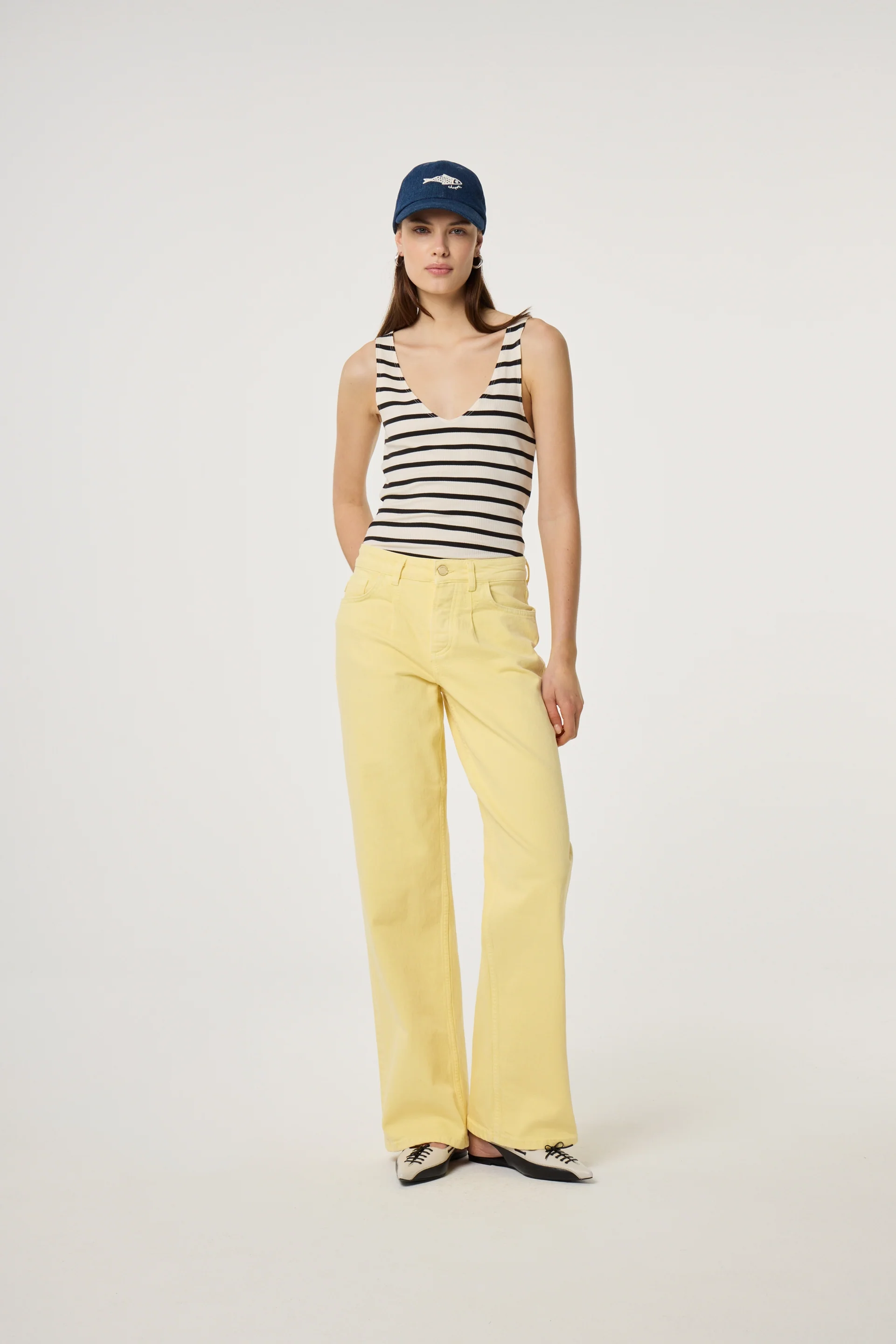 Lena Top | Black/Cosy White