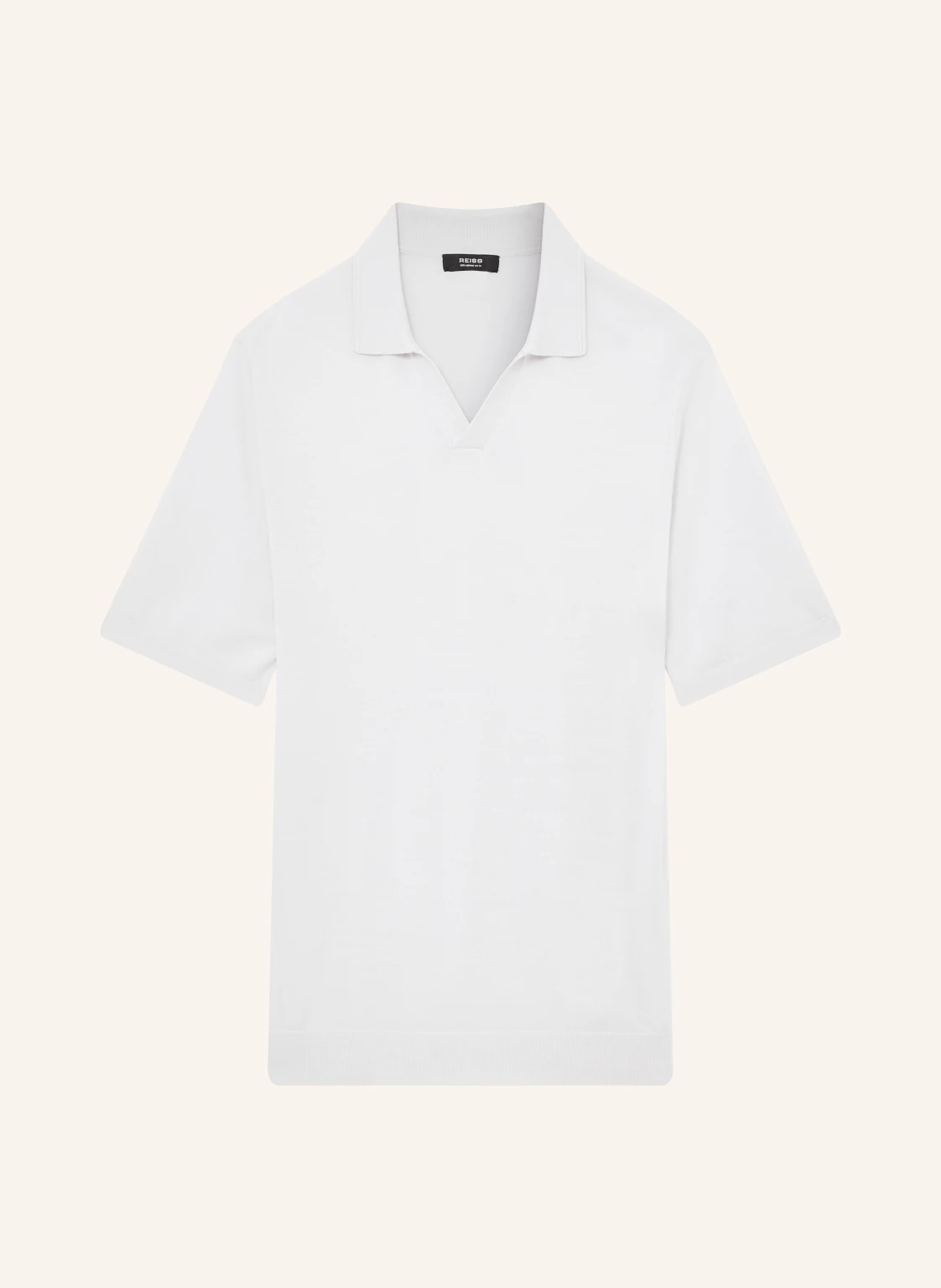 REISS Strick-Poloshirt DUCHIE aus Merinowolle