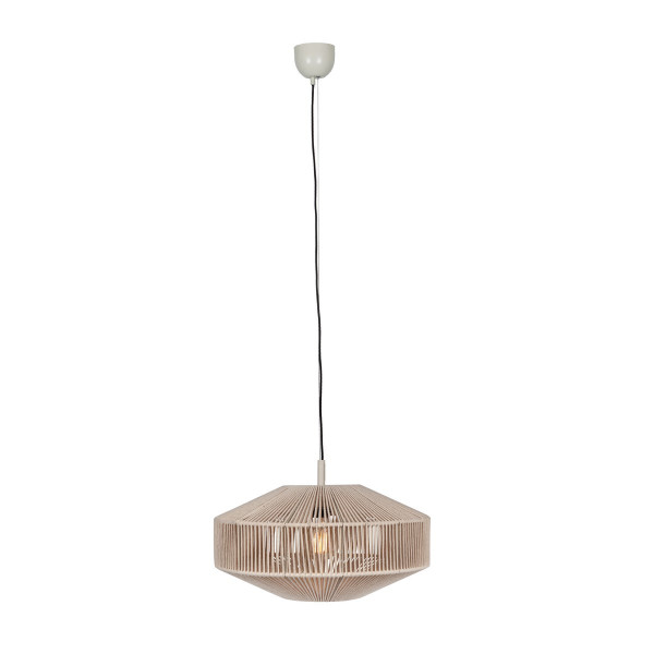 Lampa wisząca beżowo-kremowa SVEA 1xE27x10W wym: 150x46x46 cm Trio