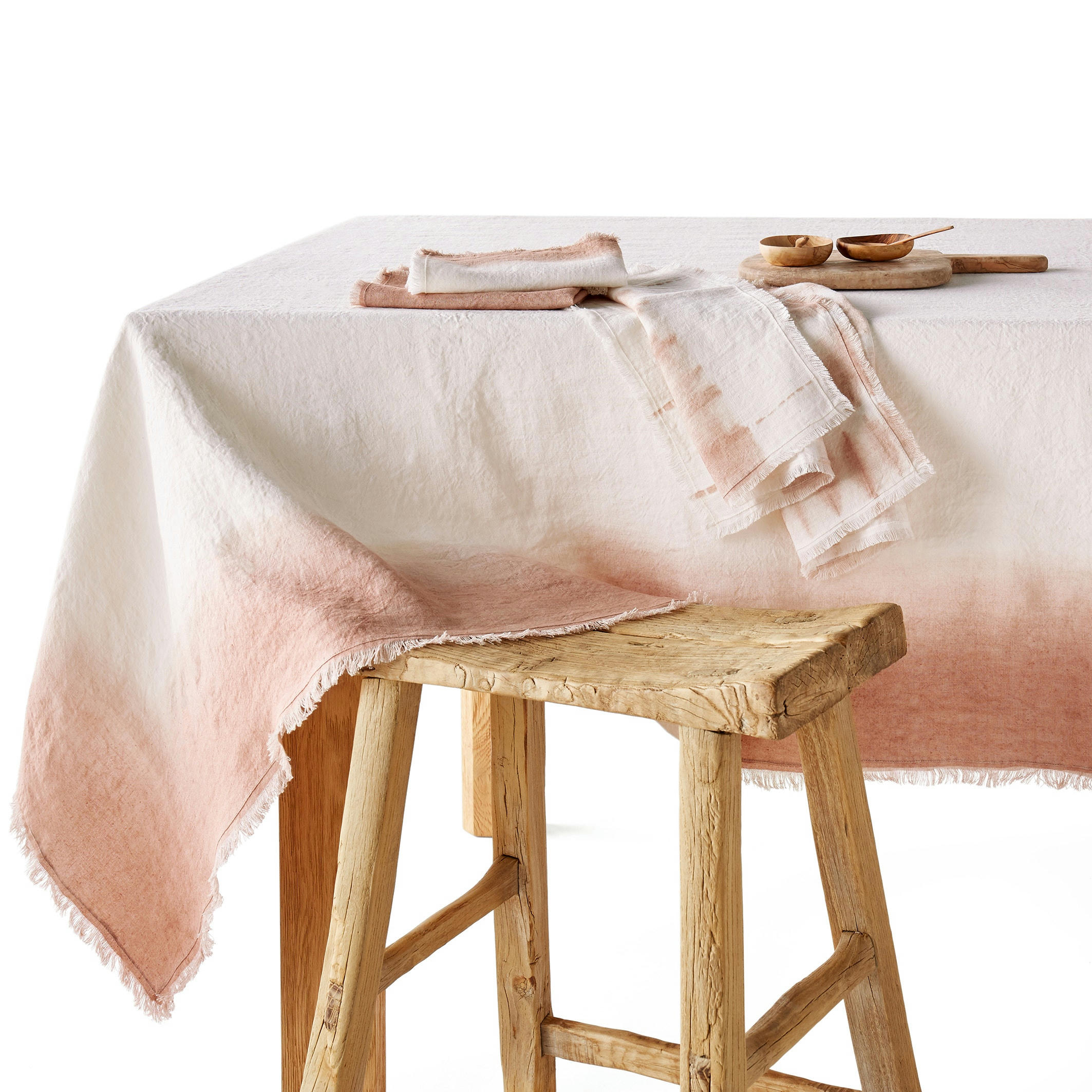 Nappe en lin tie and dye Sunrise
