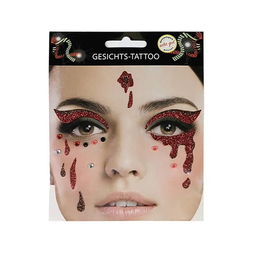 Sticker Gesichts Tattoo Tränen