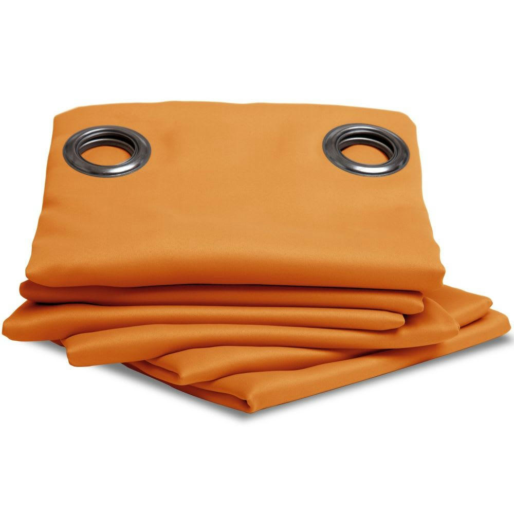 - Rideau occultant orange 140 x 300