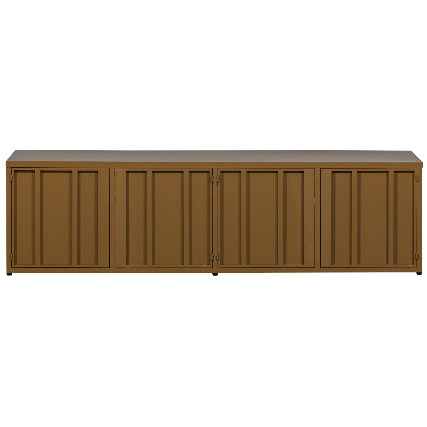 WOOOD tv-meubel Level - Metaal - Honinggeel - 44x160x44
