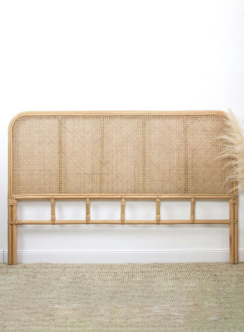 JACK - Tête de lit rotin et cannage