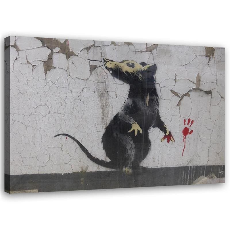 Feeby Obraz na płótnie Banksy Łapa szczura 60x40