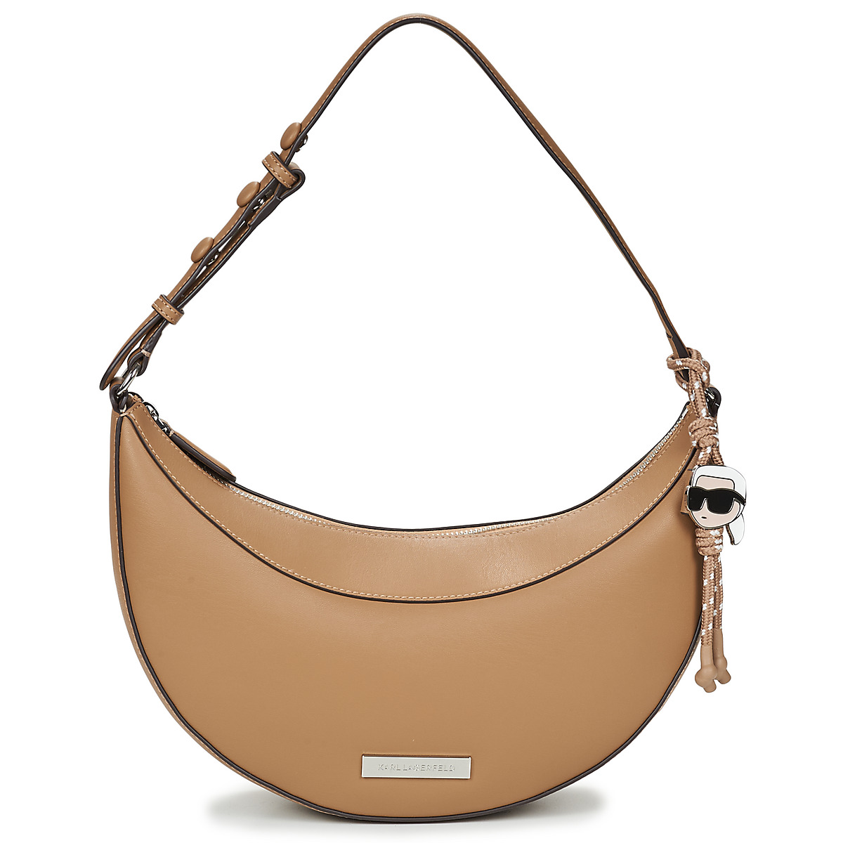 Karl Lagerfeld - IKON SMOOTH HALFMOON SHB - Camel