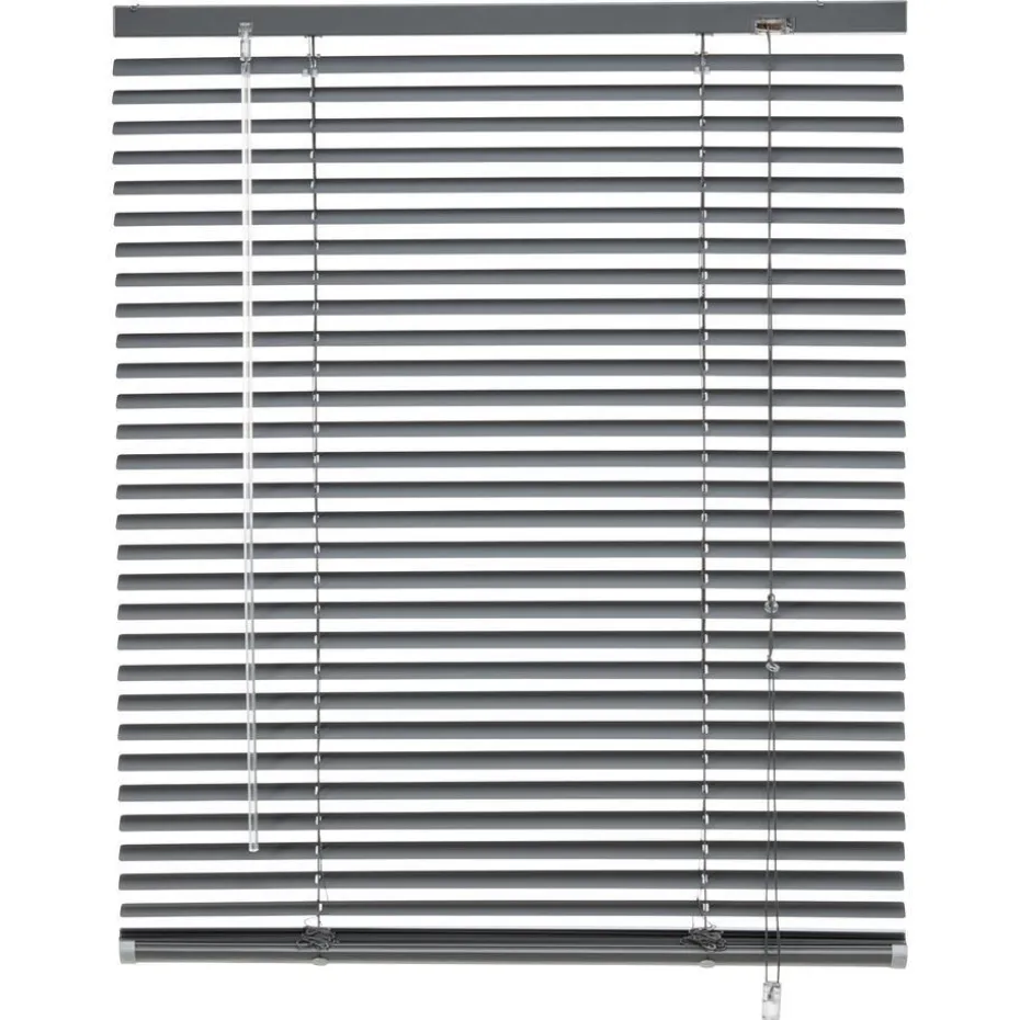 Kwantum Houten Jaloezieën | Jaloezieën | Aluminium Jaloezie Jade Antraciet 25mm 180×175 Cm