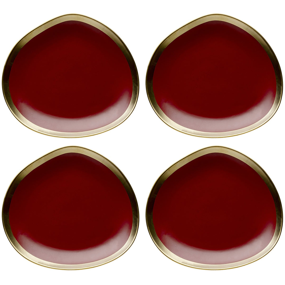 Kare Design Soepborden Vibrations Ø19cm rood (4/set)