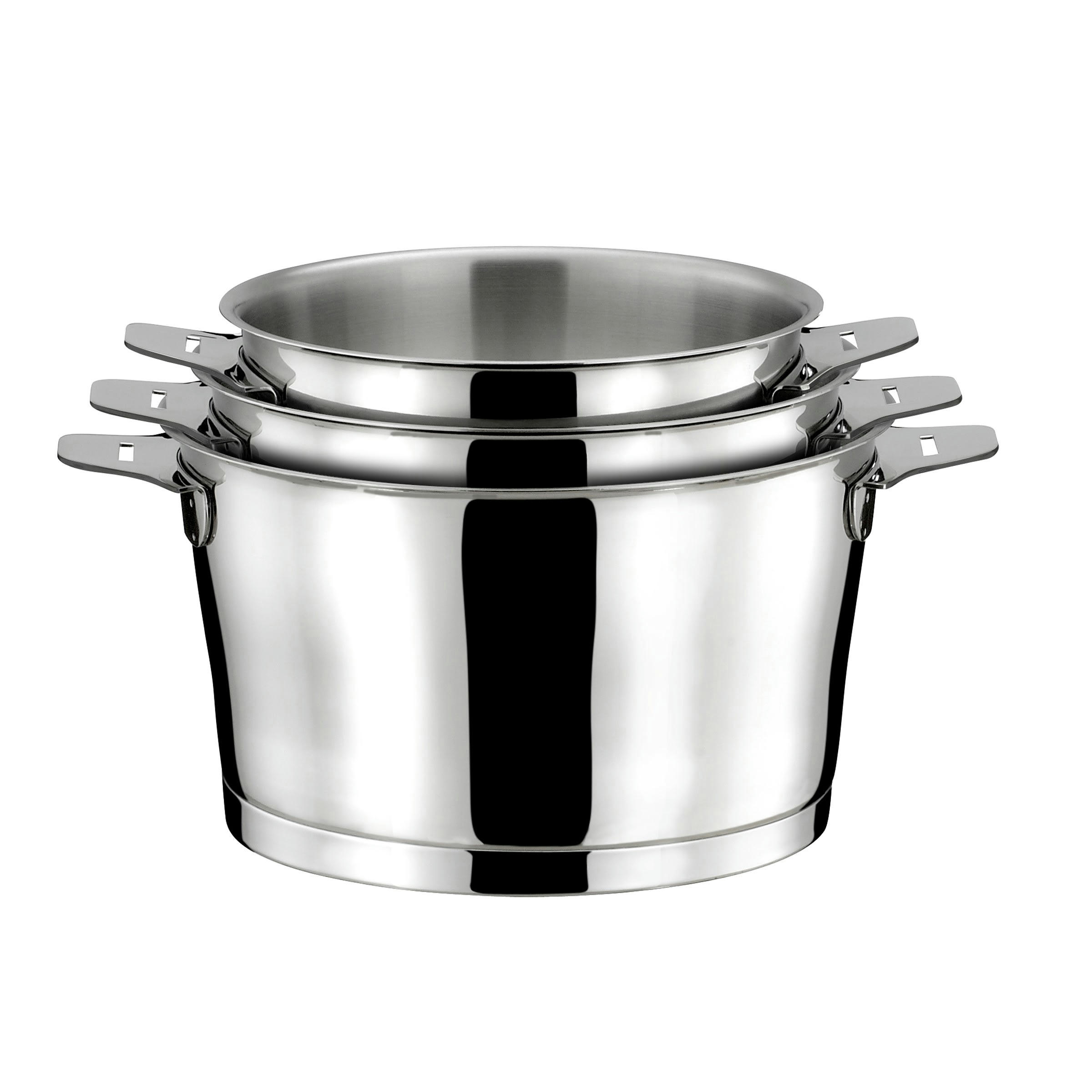 ASANA - Série de 3 casseroles 16/18/20cm