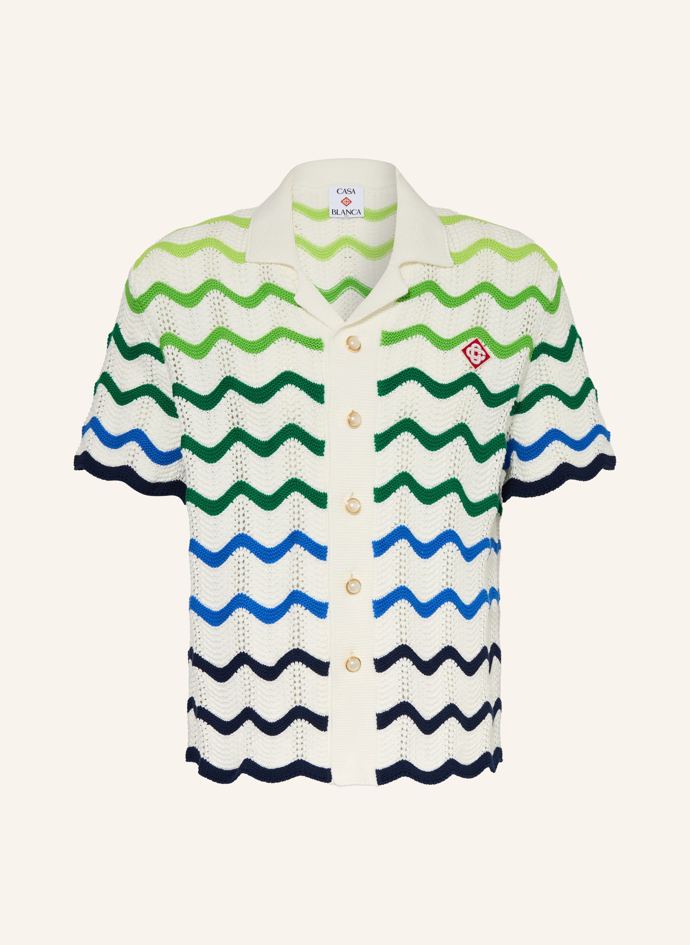 Casablanca Strickhemd Relaxed Fit