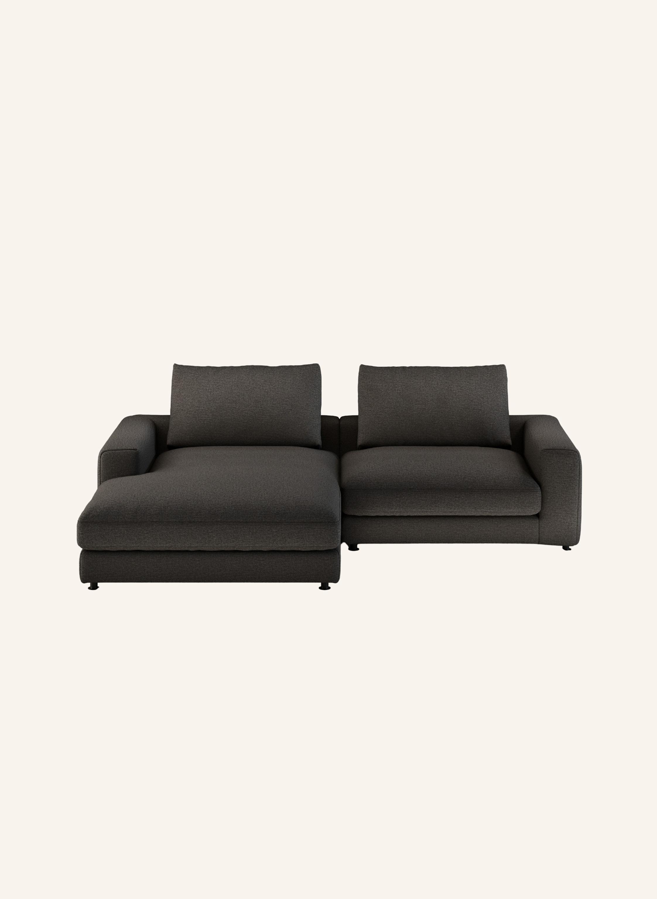 nydo 3-Sitzer Ecksofa MOSLER, links, Flachgewebe