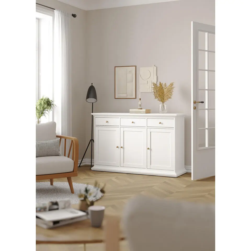 Dressoir Wit - 145x90x45cm - Paris