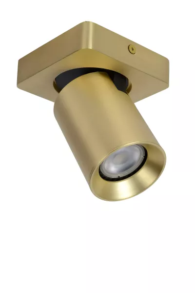 Spot kwadratowy złoty Nigel 1xGU10x5W wym:11,3x10x10cm IP20 Lucide