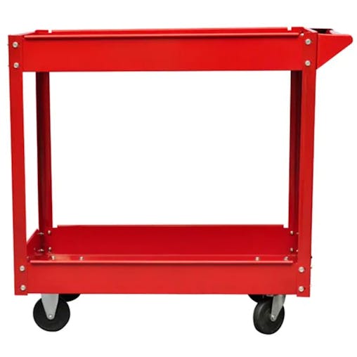 NNEVL 2 x Workshop Tool Trolley 100 kg 2 Shelves