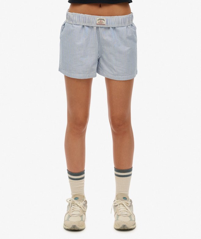 Organic Cotton Stripe Elasticated Shorts