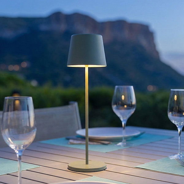 Lampe de table sans fil KELLY Vert H38cm