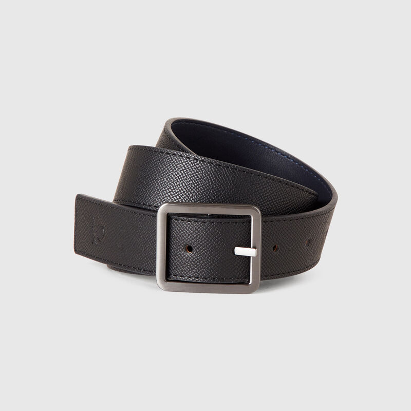 Reversible belt in imitation leather