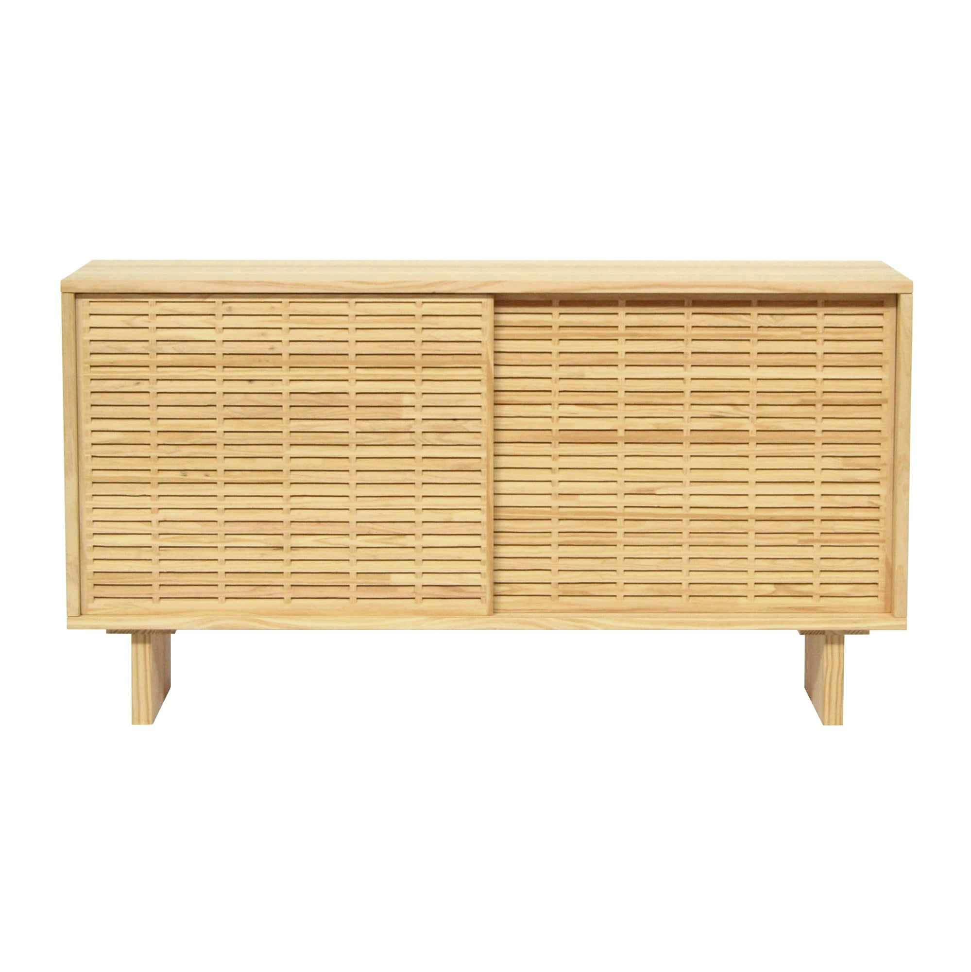 CALA - Buffet en bois de pin massif naturel  - 120 cm