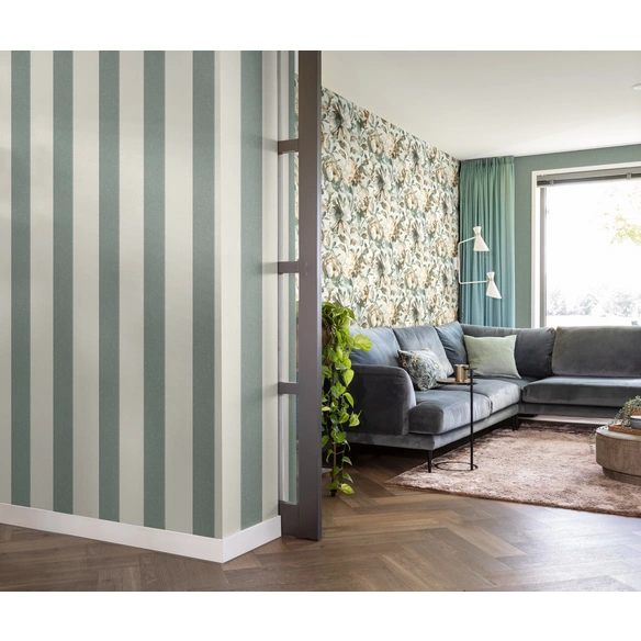 Vliestapete »Florentine III«, 10,05x0,53m Uni blau