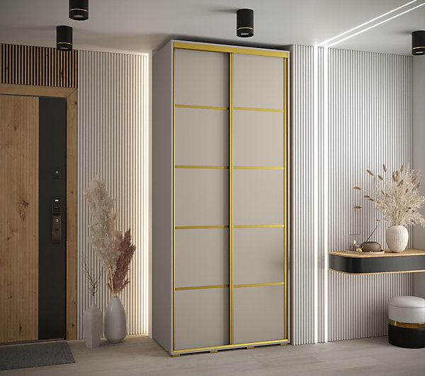 Armoire Dakota 4 a portes coulissantes 120/60/235,2portes