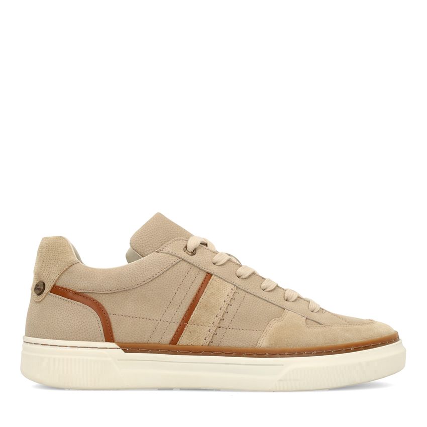 No Stress Beige nubuck sneakers
