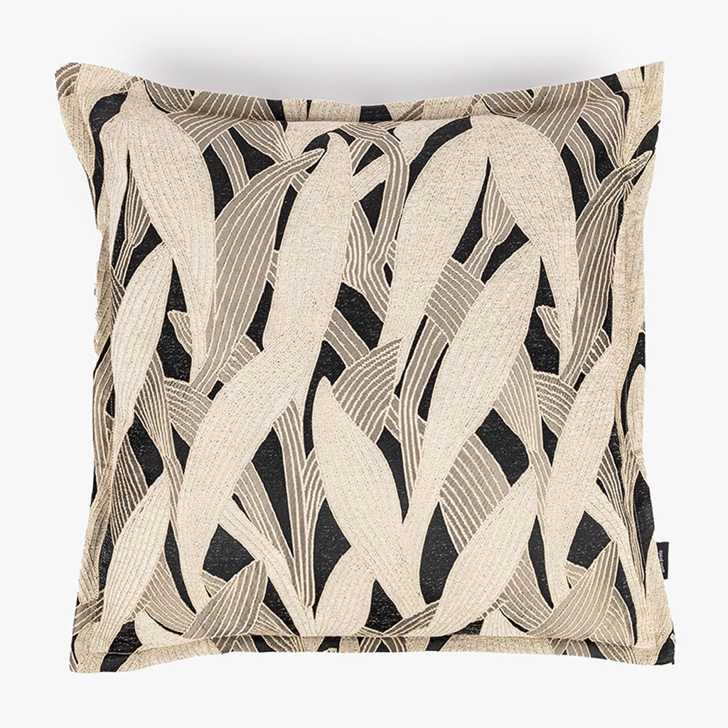 Capa de Almofada Folhas Preto ALBA