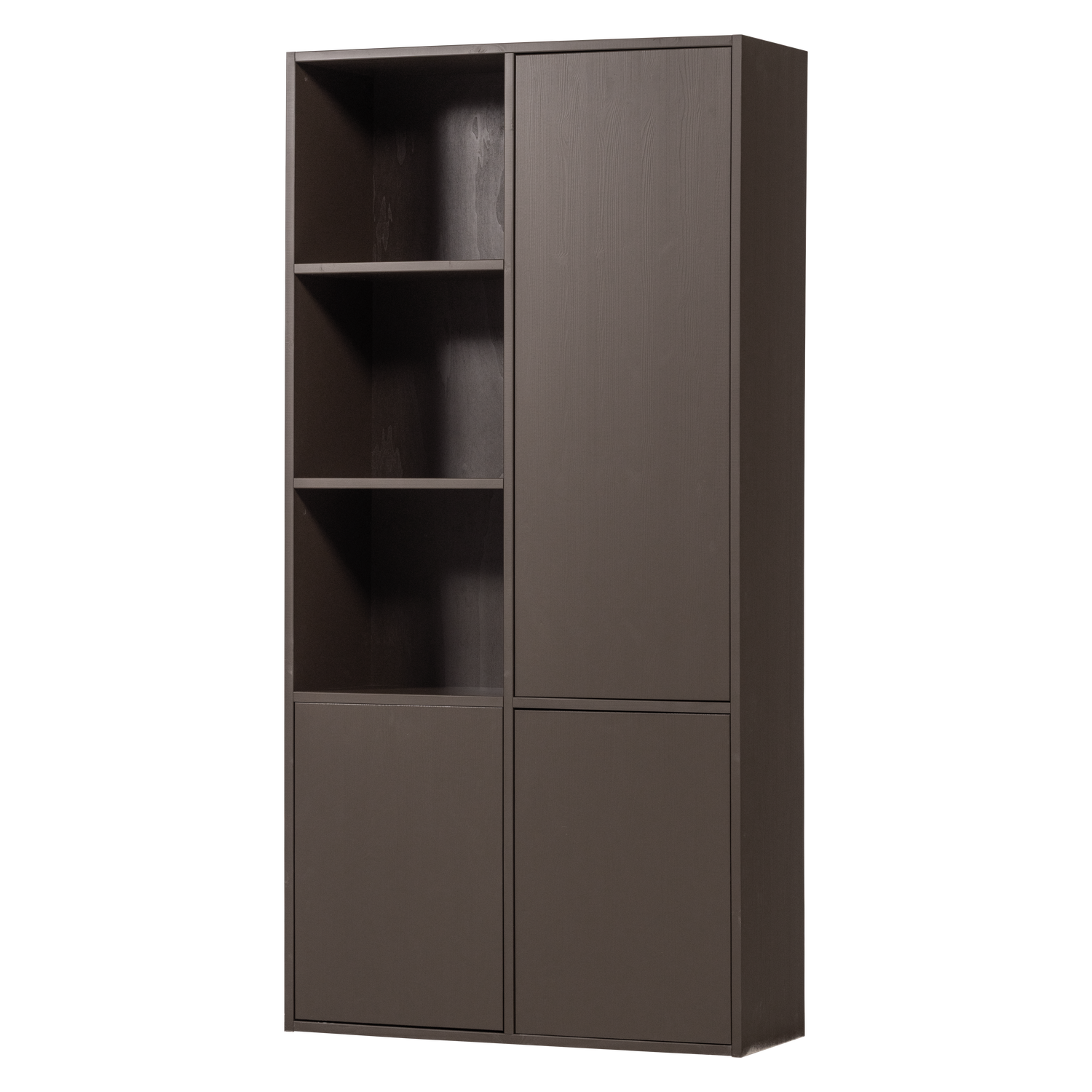 WOOOD Meggy Opbergkast Rechts - Grenen hout - Middenbruin - 215x108x40