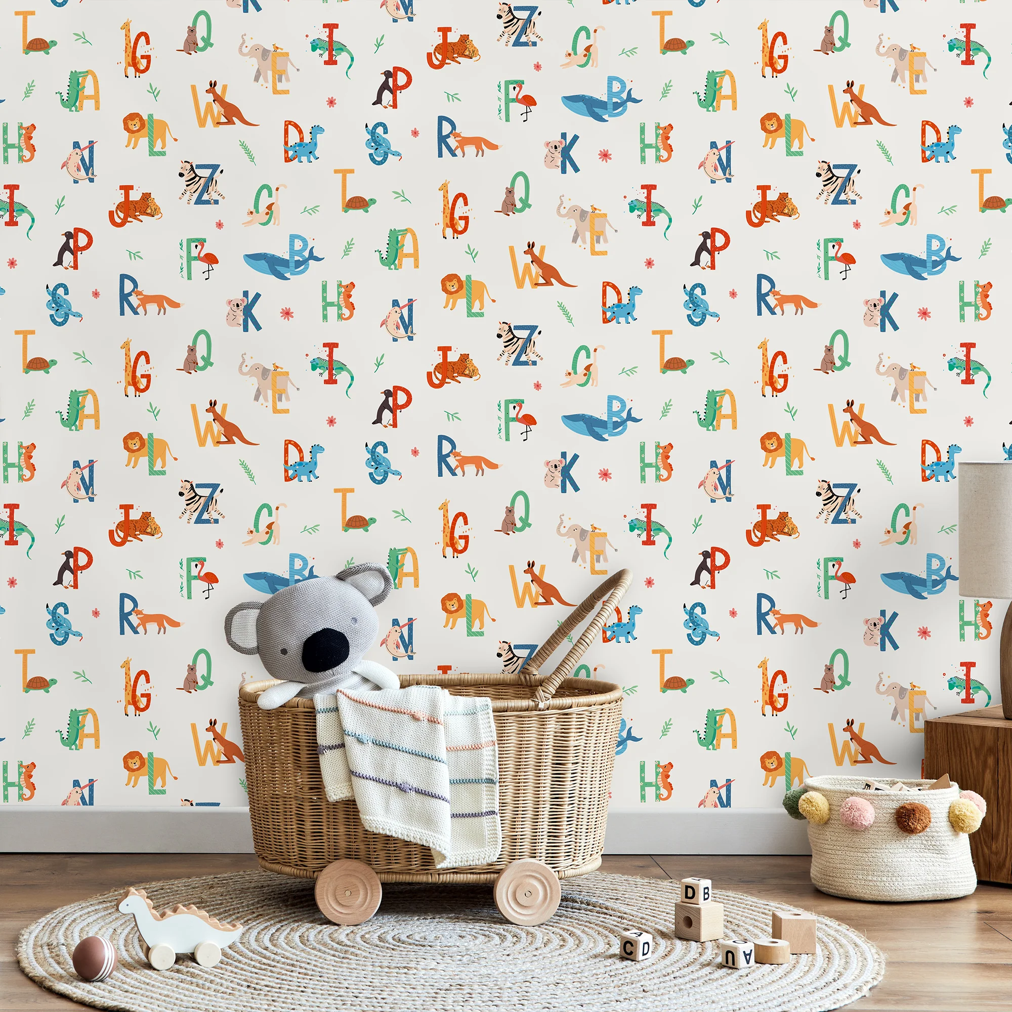 4MURS Papier peint intissé ABIGAEL coloris vert givré
