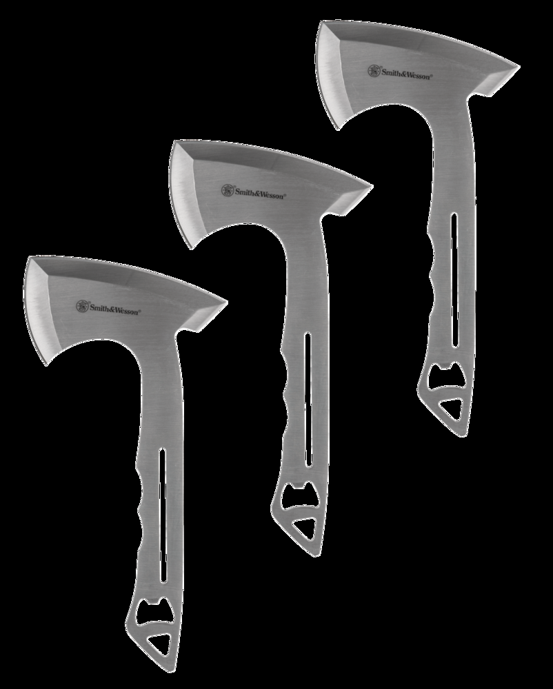 Smith & Wesson® Bullseye Throwing Axes, Black, 3-pk