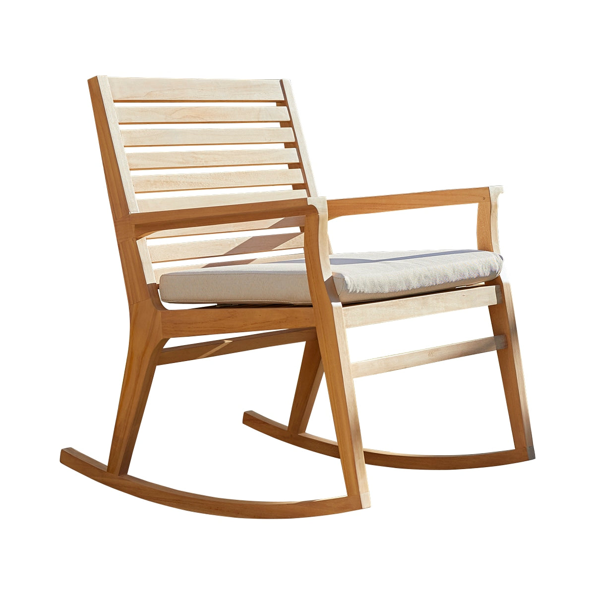 Tikamoon - Leni - Massief teakhouten tuinschommelstoel