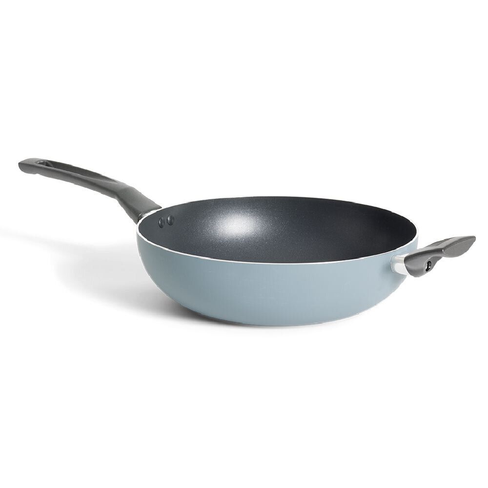 Wok tous feux dont induction thermosensor aluminium Ø28cm