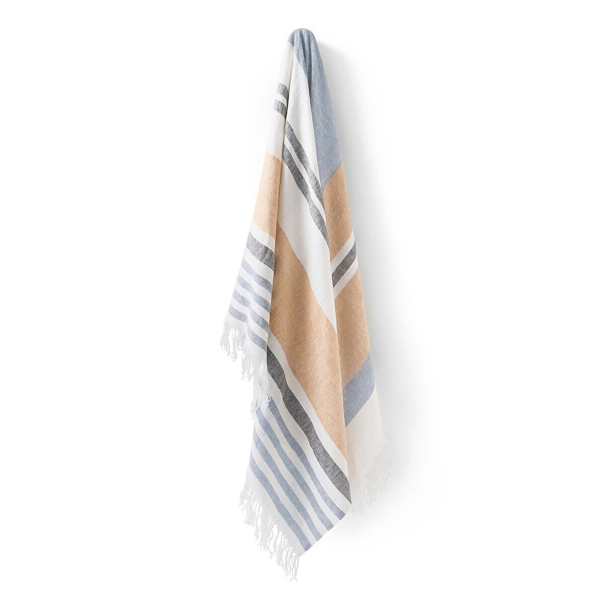Plaid/fouta lin rayé, Mayork
