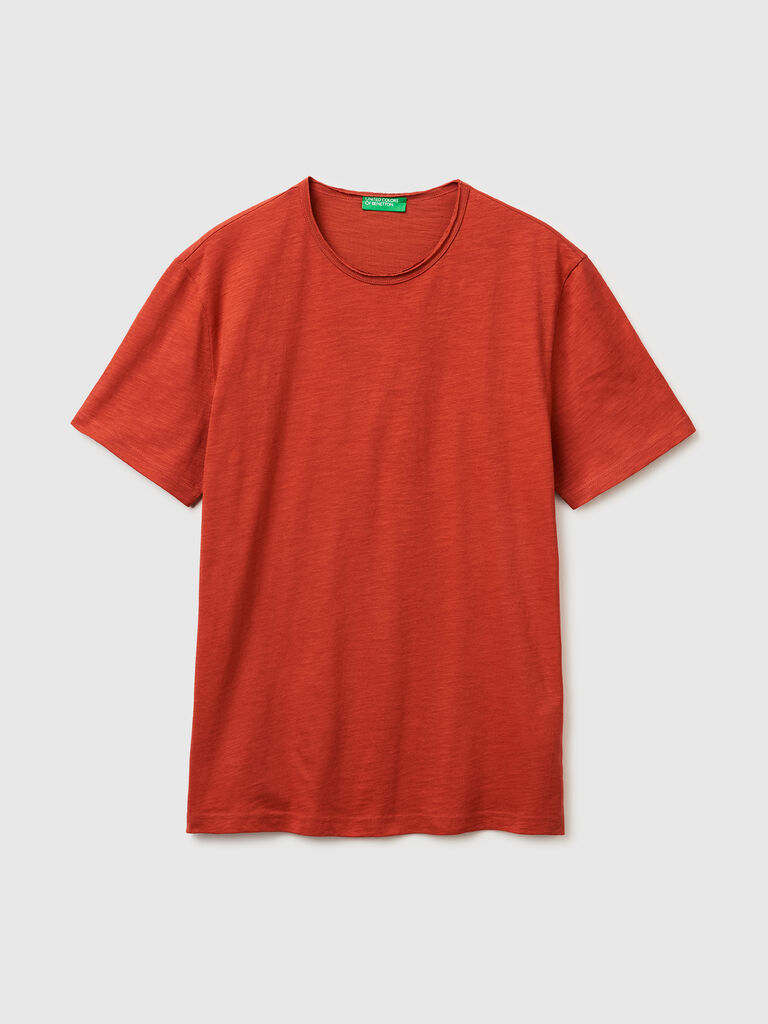 Slub cotton t-shirt